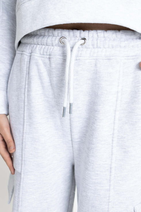 The Grey Wide Leg Cargos